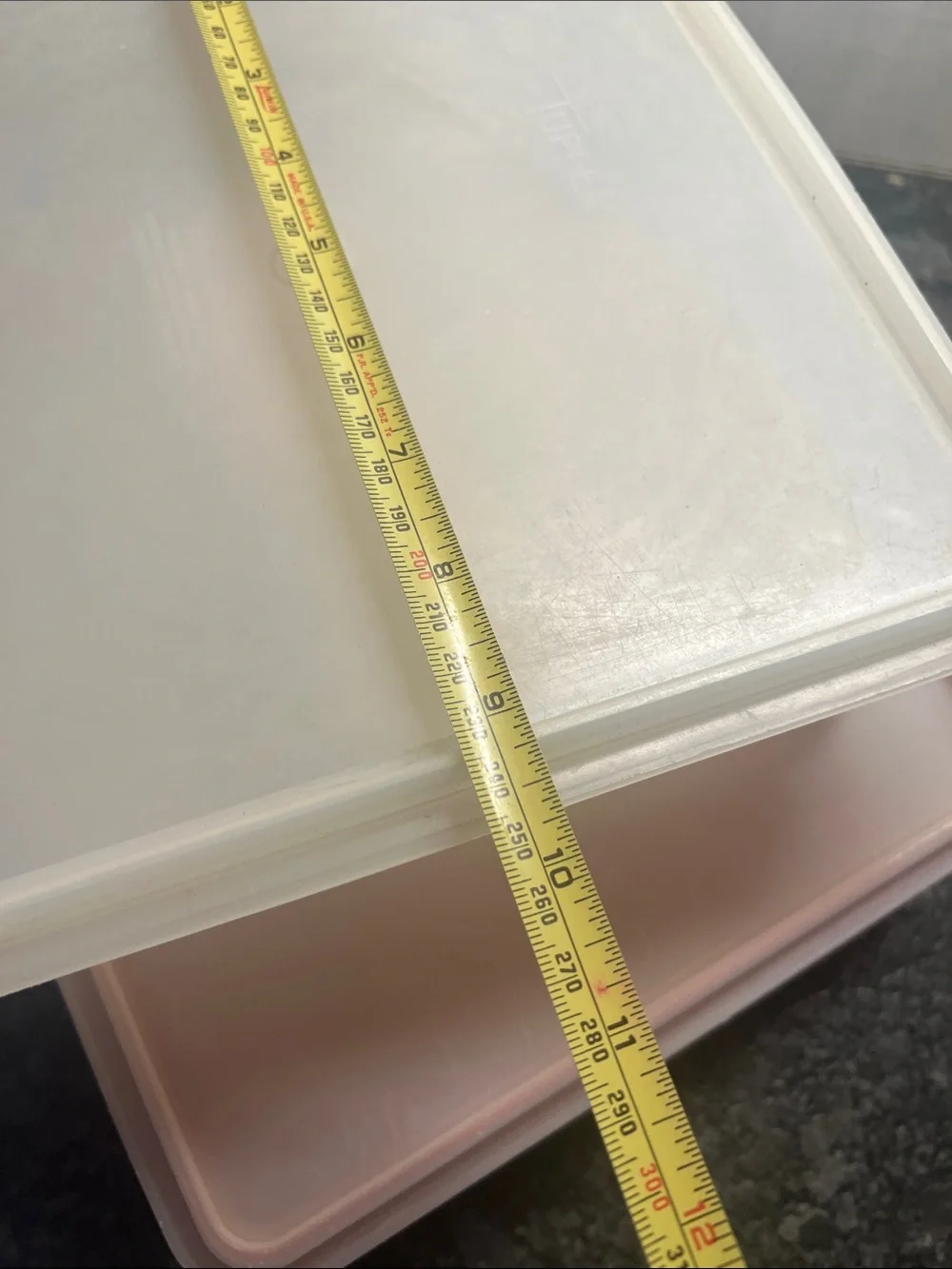Tupperware white vintage